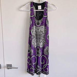 Sleeveless racerback mini dress